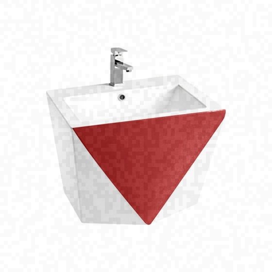 LT-507-CG-WR colored wall-hung-basins