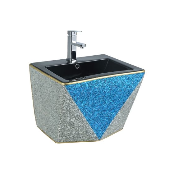 LT-507-CGB-SGBUBL patterned wall-hung-basins