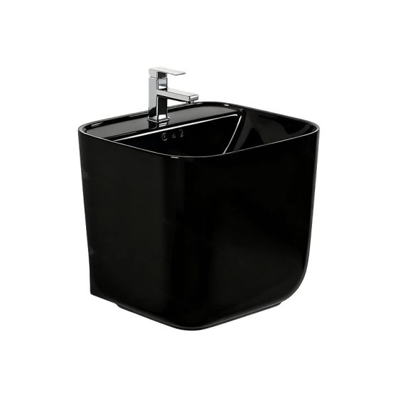 LT-5100-CG-BL black wall-hung-basins