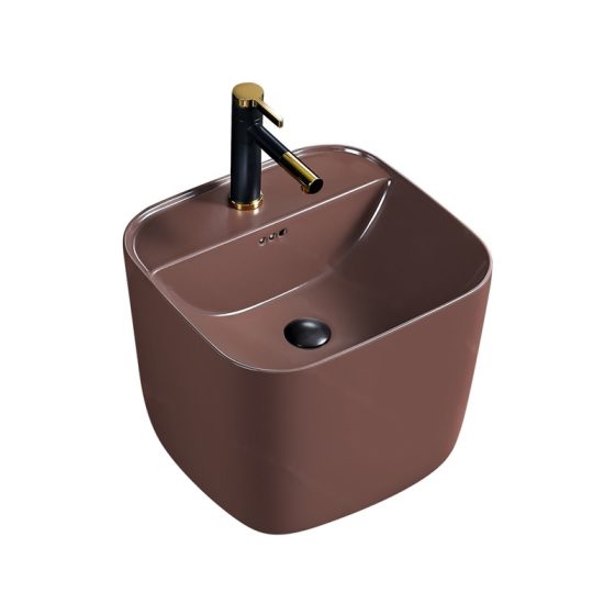 LT-5100-CG-DB colored wall-hung-basins