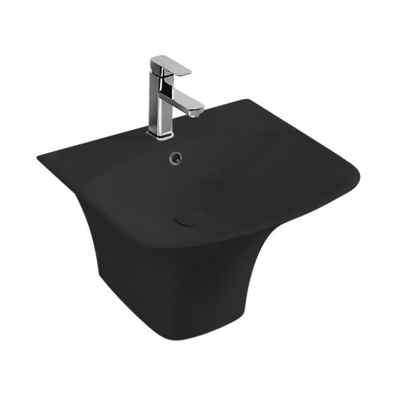 LT-5103-M-BL black wall-hung-basins