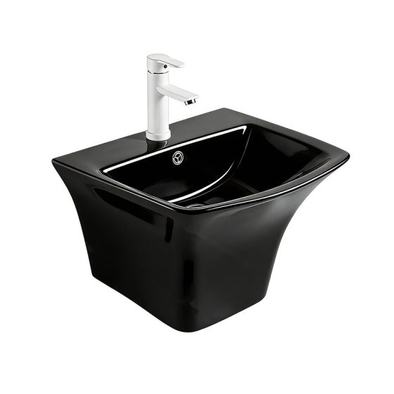 LT-514-CG-BL black wall-hung-basins