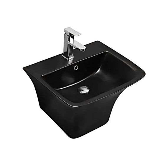 LT-514-M-BL black wall-hung-basins