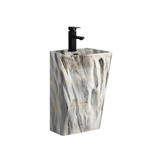 LT-5140-DP-3 patterned wall-hung-basins