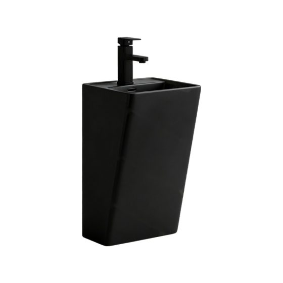 LT-5140-M-BL black wall-hung-basins