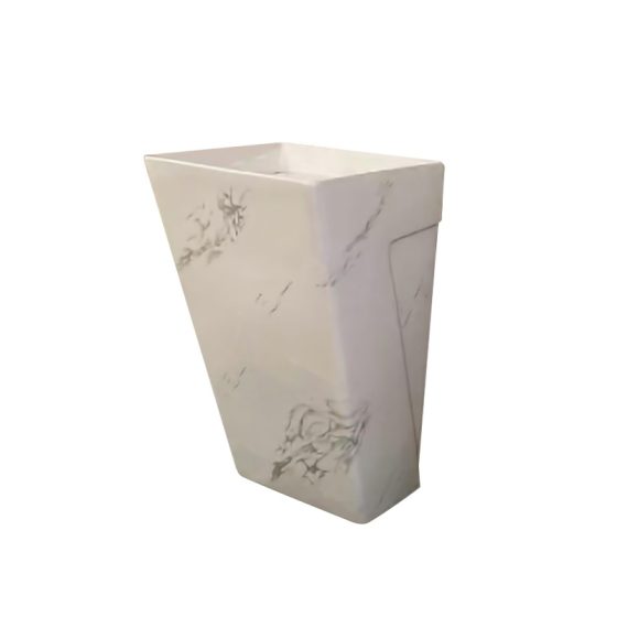 LT-5141-DP-W patterned wall-hung-basins