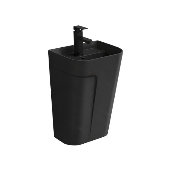 LT-5143-M-BL black wall-hung-basins