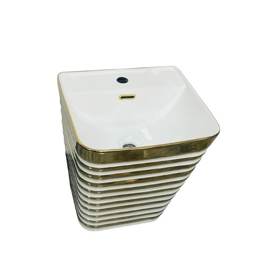 LT-5145-GI-WGL gold wall-hung-basins