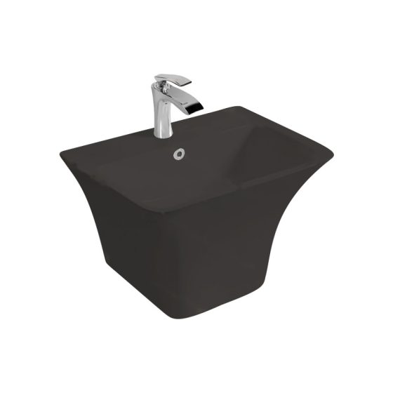 LT-5164-M-BL black wall-hung-basins