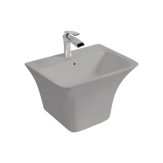 LT-5164-M-LG grey wall-hung-basins