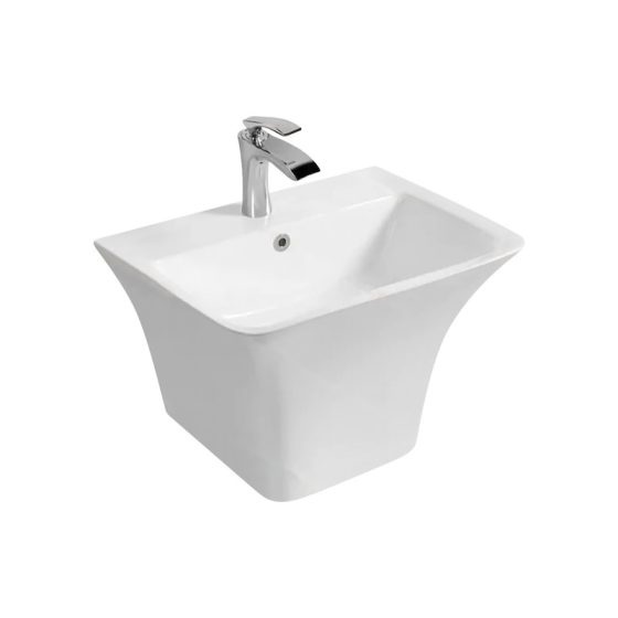 LT-5164-M-W white wall-hung-basins
