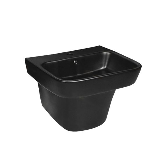 LT-517-M-BL black wall-hung-basins