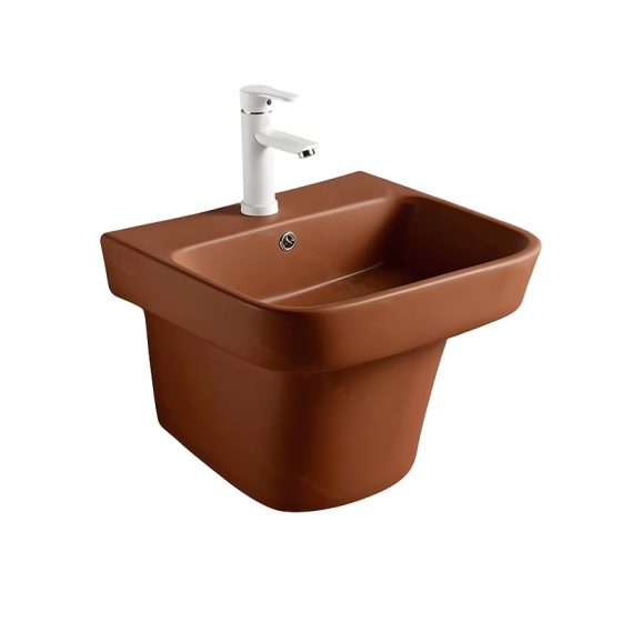 LT-517-M-BR colored wall-hung-basins