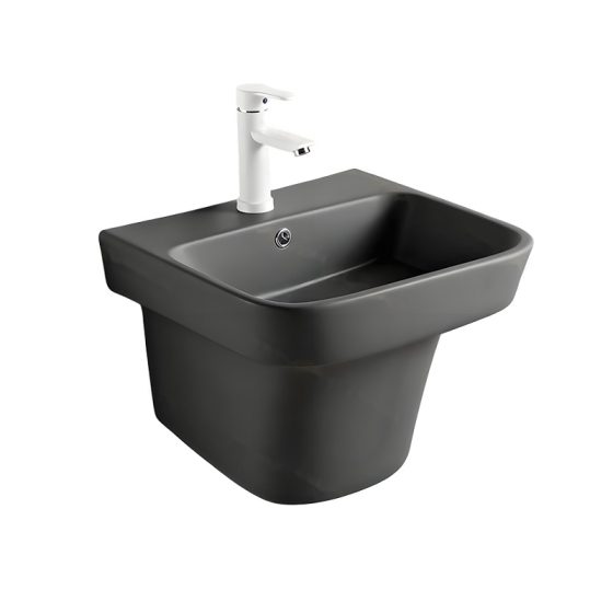 LT-517-M-DG black wall-hung-basins