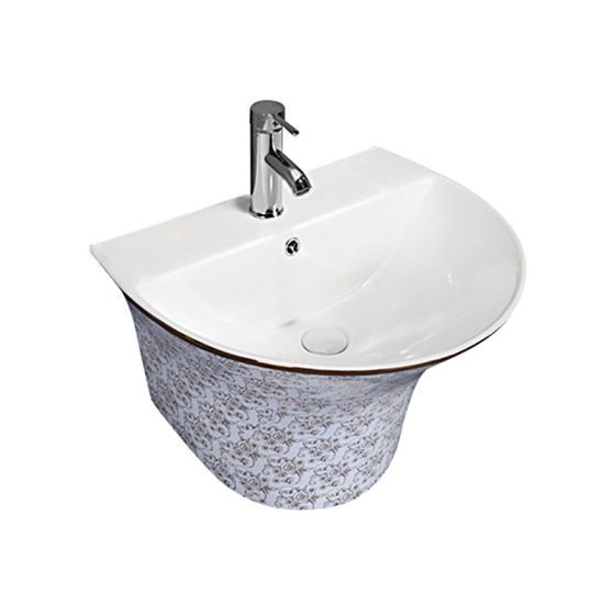 LT-518-GID-CT-17 white wall-hung-basins