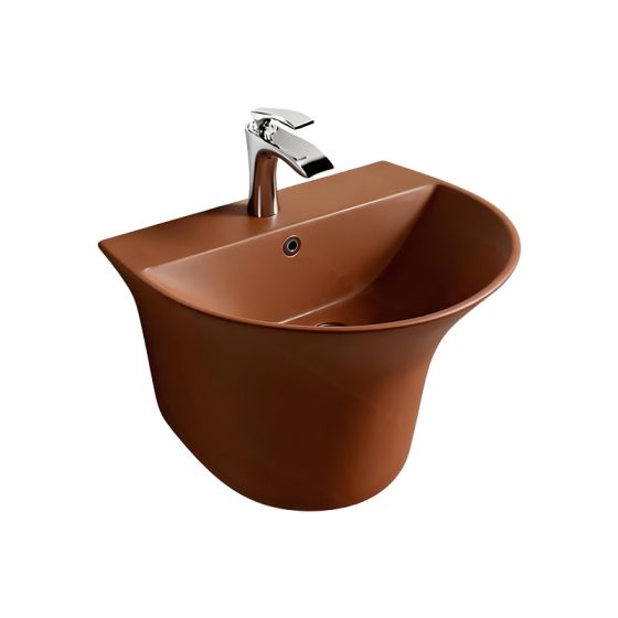 LT-518-M-BR colored wall-hung-basins