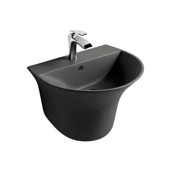 LT-518-M-DG black wall-hung-basins