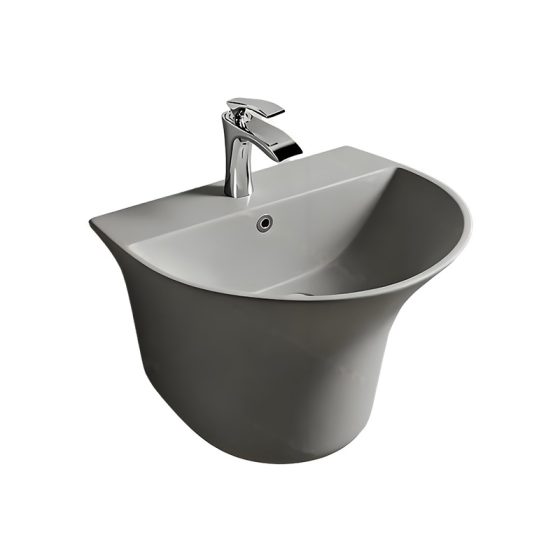 LT-518-M-LG black wall-hung-basins