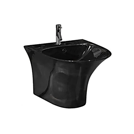 LT-519-CG-BL black wall-hung-basins
