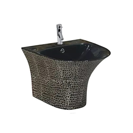 LT-519-HE-BL1 black wall-hung-basins