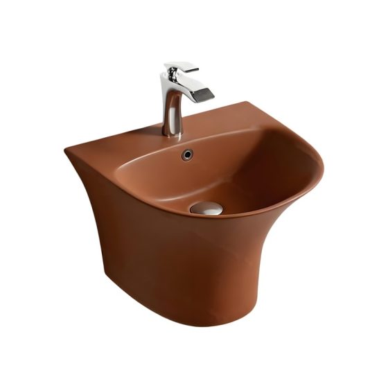 LT-519-M-BR colored wall-hung-basins