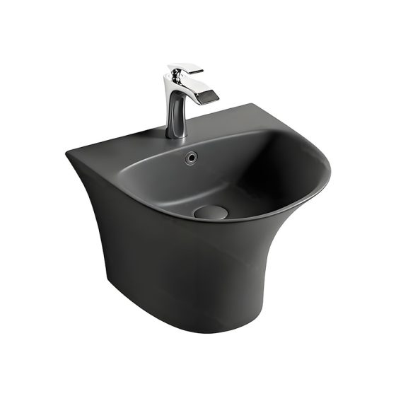 LT-519-M-DG black wall-hung-basins
