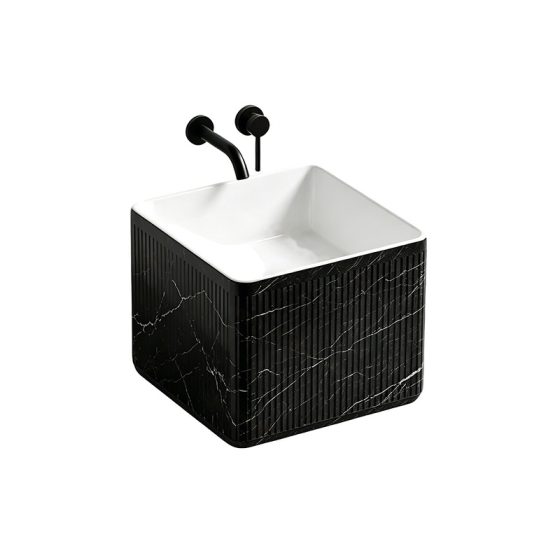 LT-5198-DP-BL black wall-hung-basins