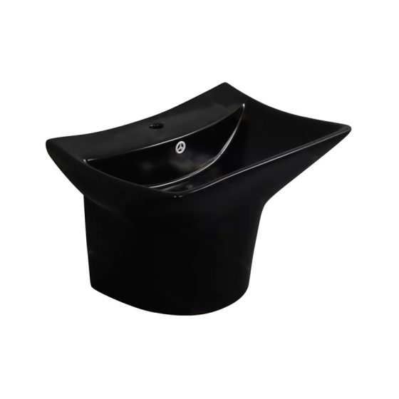 LT-521-M-BL black wall-hung-basins