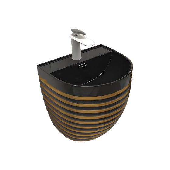 LT-5230-GID-GBL1 black wall-hung-basins