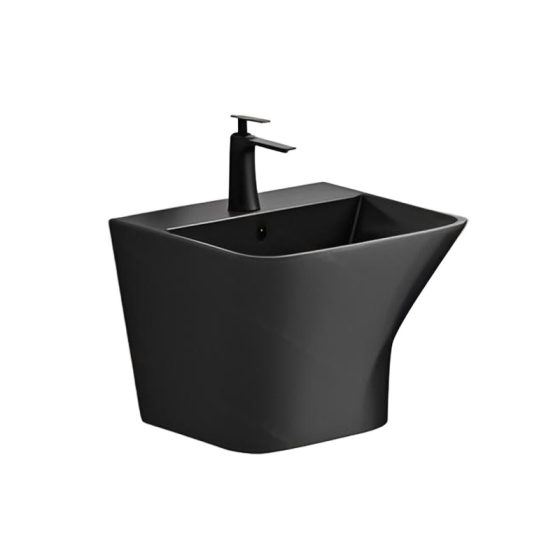 LT-5231-M-BL black wall-hung-basins