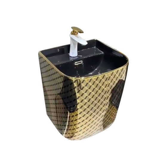 LT-5246-GID-GBL black wall-hung-basins