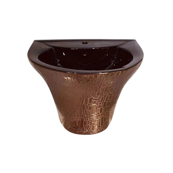 LT-525-GI-HE-RG colored wall-hung-basins