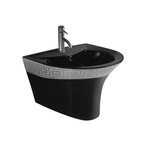 LT-525-GID-BLSG black wall-hung-basins