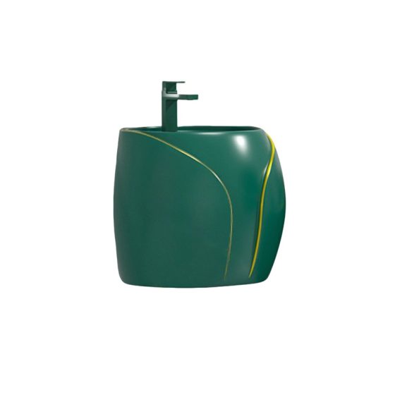 LT-5275-CG-BGGL colored wall-hung-basins
