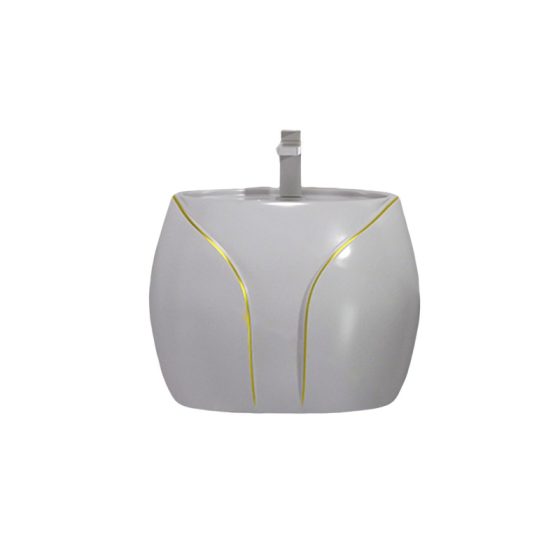 LT-5275-CG-LGGL patterned wall-hung-basins