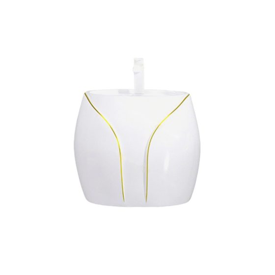 LT-5275-CG-WGL white wall-hung-basins