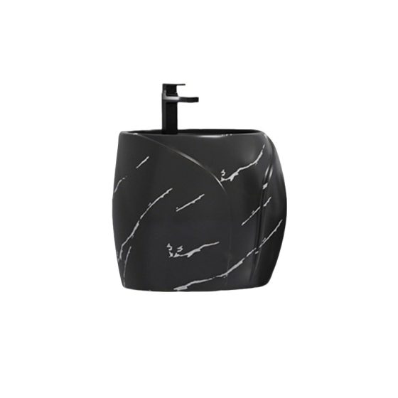 LT-5275-DP-BL black wall-hung-basins