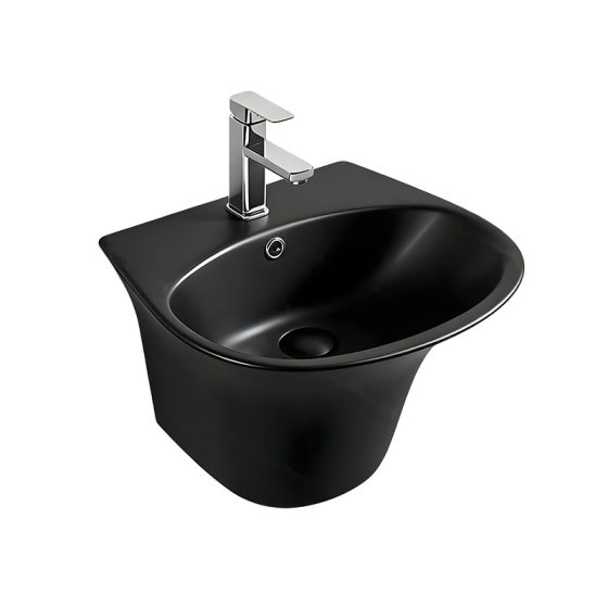 LT-533-M-BL black wall-hung-basins