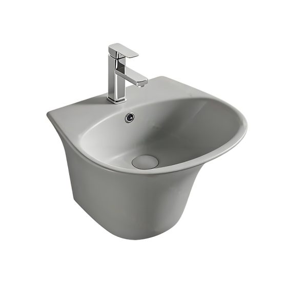 LT-533-M-LG grey wall-hung-basins
