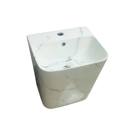 LT-535-CS-W patterned wall-hung-basins
