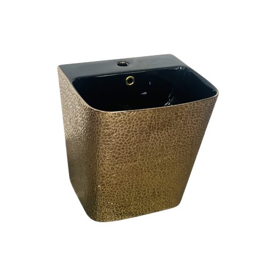 LT-535-GI-HE-CGBL2 gold wall-hung-basins