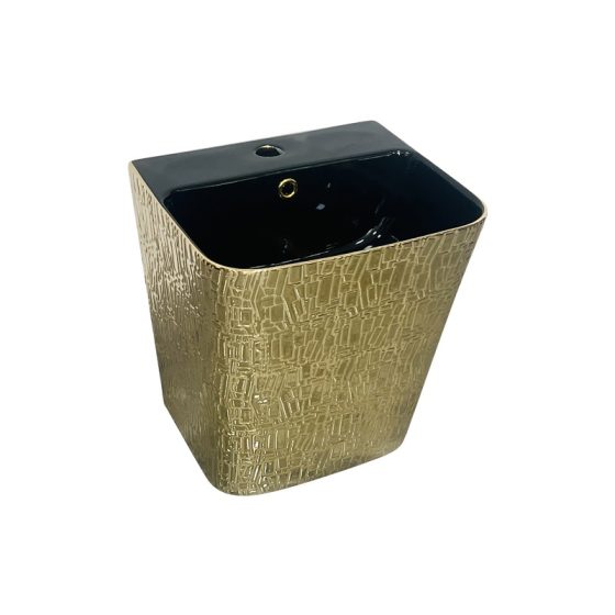 LT-535-GI-HE-PGBL1 gold wall-hung-basins