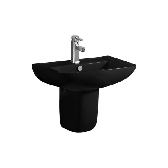LT-538P-CG-BL black wall-hung-basins
