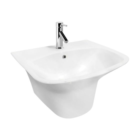 LT-583 white wall-hung-basins