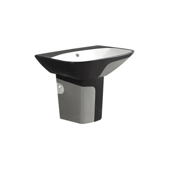 LT-583P-CG-SBL black wall-hung-basins