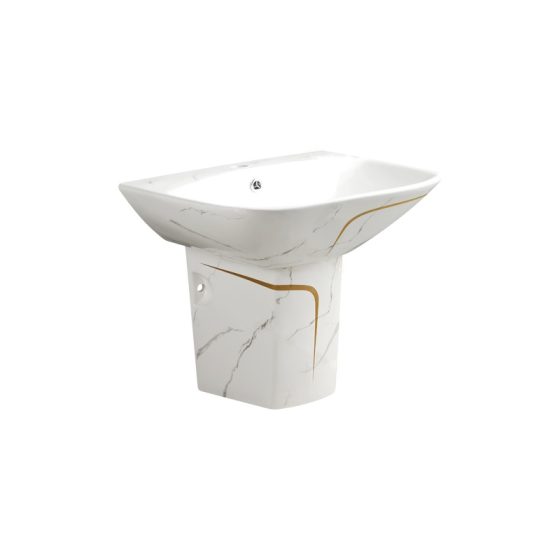 LT-583P-DP-WGL patterned wall-hung-basins