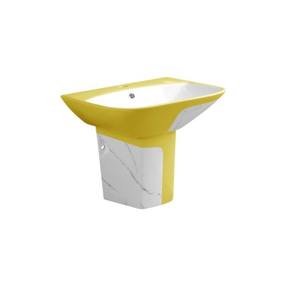 LT-583P-DP-WY gold wall-hung-basins