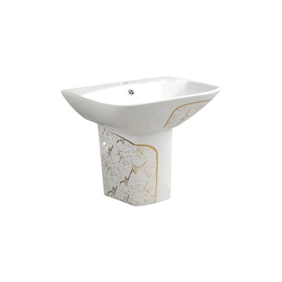 LT-583P-GID-WG1 patterned wall-hung-basins