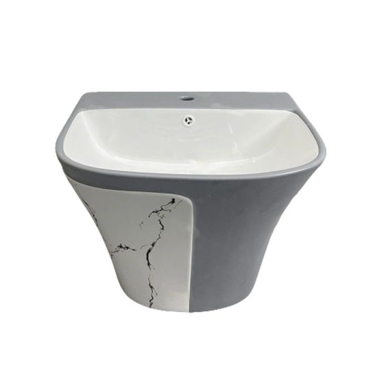 LT-587-DP-WLG grey wall-hung-basins