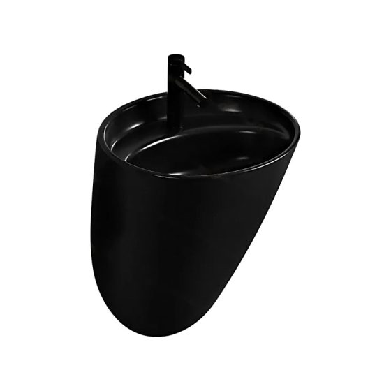 LT-588-M-BL black wall-hung-basins